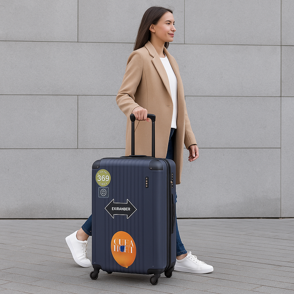 Set Maletas de viaje Azul Cross de policarbonato