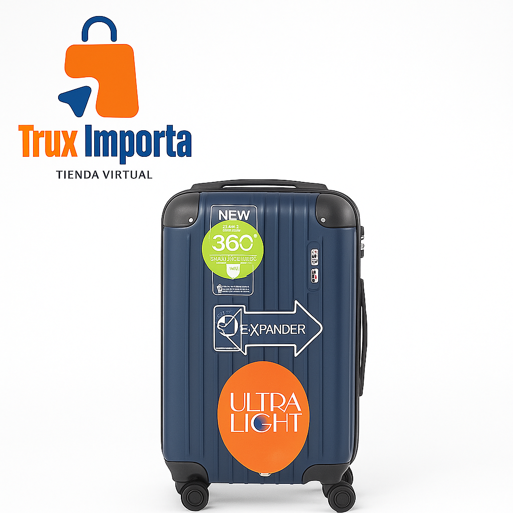 Maleta Chica de viaje Azul Cross de policarbonato