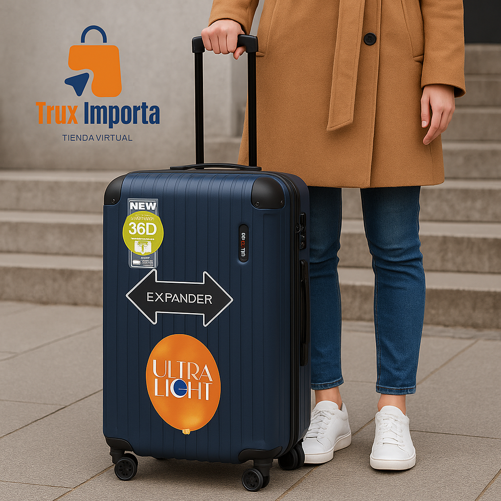 Set Maletas de viaje Azul Cross de policarbonato