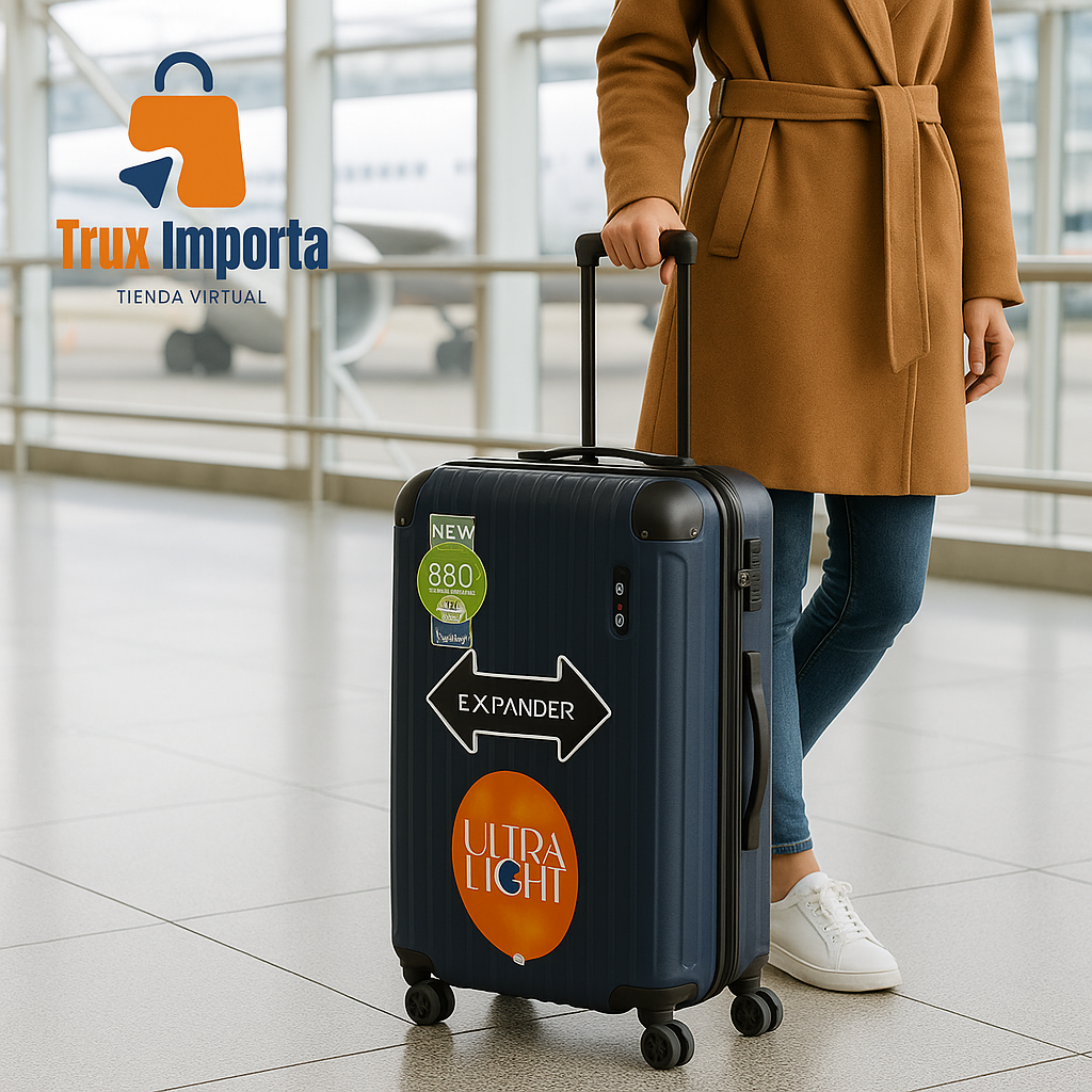 Set Maletas de viaje Azul Cross de policarbonato